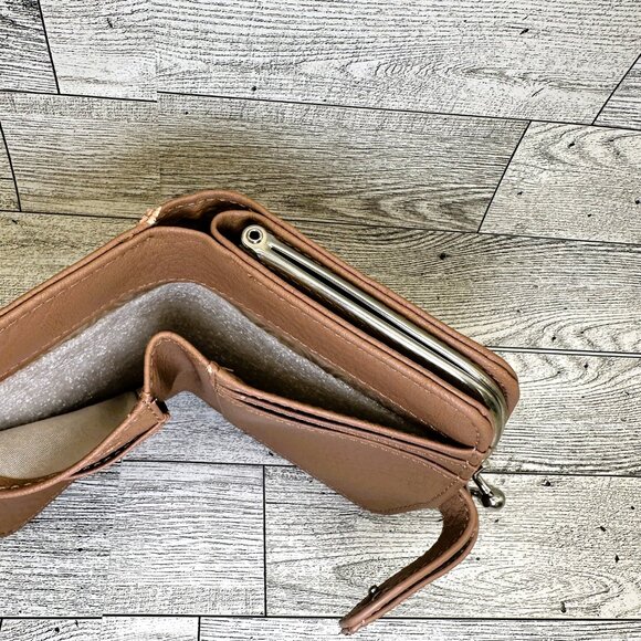 NWT Brown‎ Charming Charlie Medium Coin Purse Wallet - Picture 5 of 6